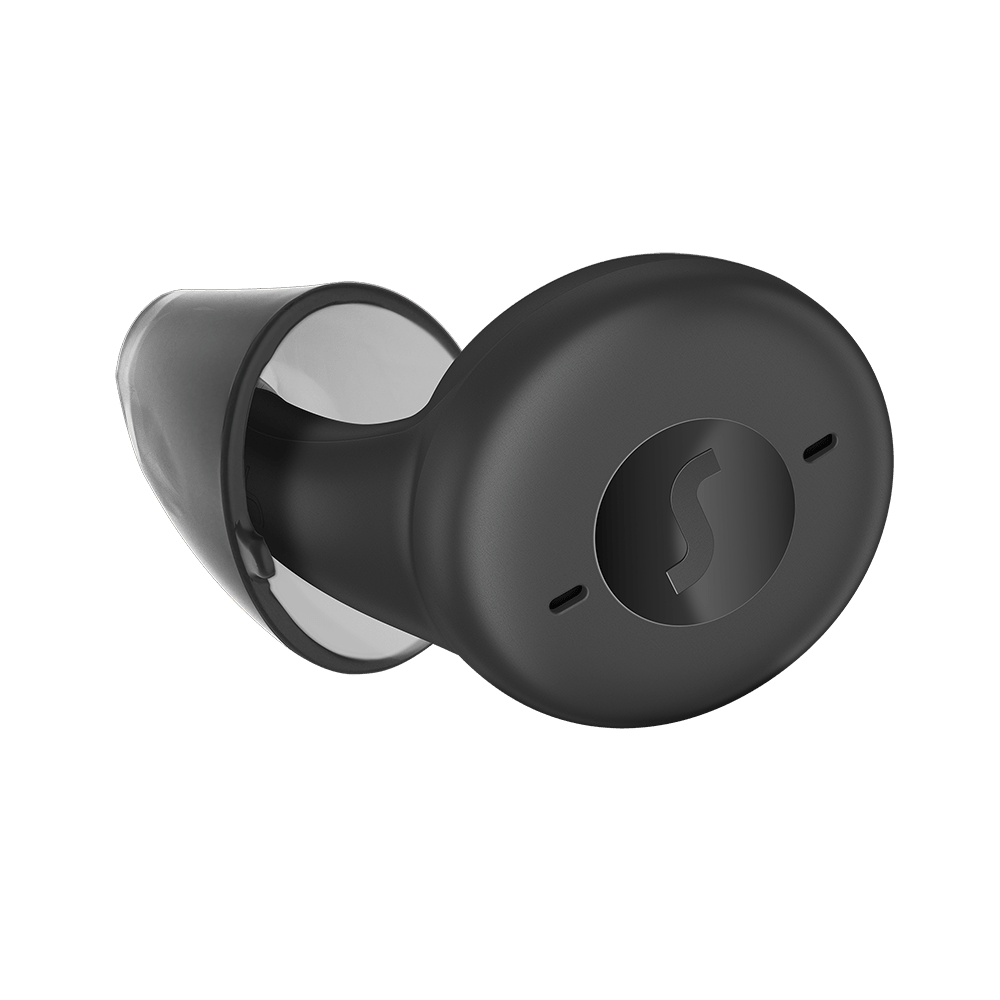Signia Active Pro IX – Hörgerät in Schwarz mit ClickSleeve 3.0 in Grösse S