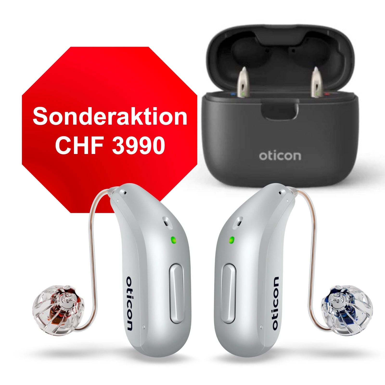 Sonderangebot: 2x Oticon Intent 1 + Smartcharger