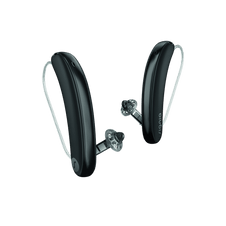 Signia Styletto IX – Paar Hörgeräte in Schwarz und Schwarz-Glanz mit Schatten